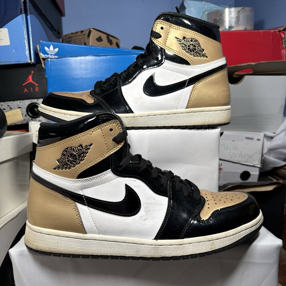Size 10.5 - Air Jordan 1 Retro OG NRG High Gold Toe